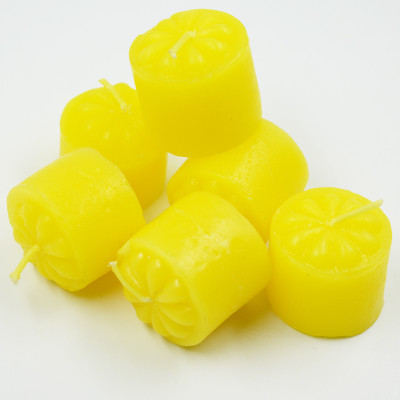 

ME&YOU Decorative Designer Scented Candles for Diwali, Designer candles for Diwali Decorating Items, Yellow Color Diwali Candle IZ18ScentedCandlesPack6Flower-Yellow-008(50 g)