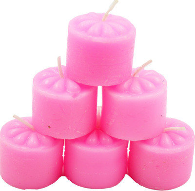 

ME&YOU Decorative Designer Scented Candles for Diwali, Designer candles for Diwali Decorating Items, Pink Color Diwali Candle IZ18ScentedCandlesPack6Flower-Pink-005(50 g)