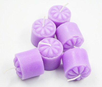 

ME&YOU Decorative Designer Scented Candles for Diwali, Designer candles for Diwali Decorating Items, Purple Color Diwali Candle IZ18ScentedCandlesPack6Flower-Purple-008(50 g)