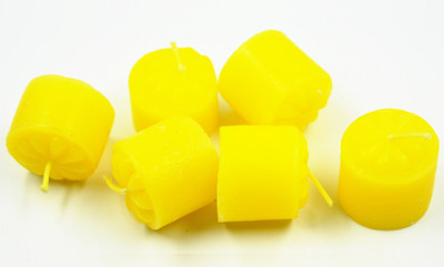 

ME&YOU Decorative Designer Scented Candles for Diwali, Designer candles for Diwali Decorating Items, Yellow Color Diwali Candle IZ18ScentedCandlesPack6Flower-Yellow-007(50 g)