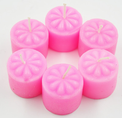 

ME&YOU Decorative Designer Scented Candles for Diwali, Designer candles for Diwali Decorating Items, Pink Color Diwali Candle IZ18ScentedCandlesPack6Flower-Pink-002(50 g)