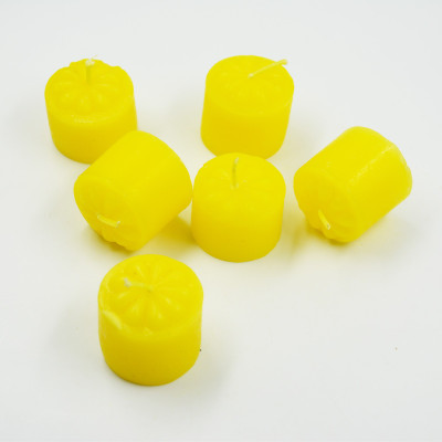

ME&YOU Decorative Designer Scented Candles for Diwali, Designer candles for Diwali Decorating Items, Yellow Color Diwali Candle IZ18ScentedCandlesPack6Flower-Yellow-005(50 g)