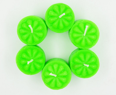 

ME&YOU Decorative Designer Scented Candles for Diwali, Designer candles for Diwali Decorating Items, Green Color Diwali Diya IZ18ScentedCandlesPack6Flower-Green-003(50 g)