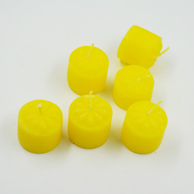 

ME&YOU Decorative Designer Scented Candles for Diwali, Designer candles for Diwali Decorating Items, Yellow Color Diwali Candle IZ18ScentedCandlesPack6Flower-Yellow-006(50 g)
