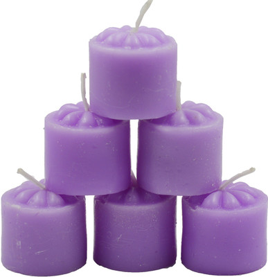 

ME&YOU Decorative Designer Scented Candles for Diwali, Designer candles for Diwali Decorating Items, Purple Color Diwali Candle IZ18ScentedCandlesPack6Flower-Purple-004(50 g)