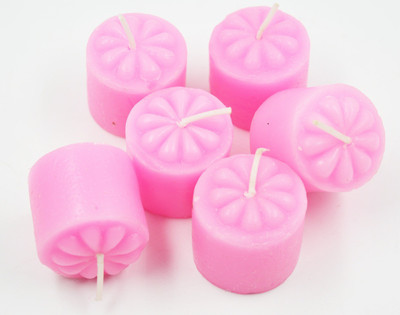 

ME&YOU Decorative Designer Scented Candles for Diwali, Designer candles for Diwali Decorating Items, Pink Color Diwali Candle IZ18ScentedCandlesPack6Flower-Pink-007(50 g)