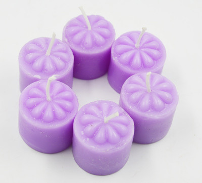 

ME&YOU Decorative Designer Scented Candles for Diwali, Designer candles for Diwali Decorating Items, Purple Color Diwali Candle IZ18ScentedCandlesPack6Flower-Purple-002(50 g)