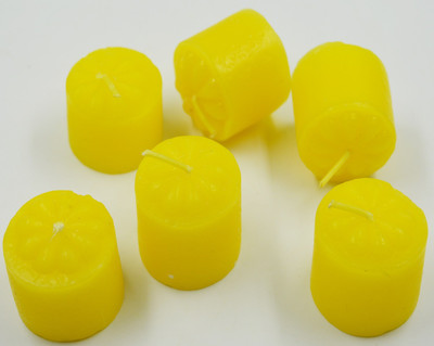 

ME&YOU Decorative Designer Scented Candles for Diwali, Designer candles for Diwali Decorating Items, Yellow Color Diwali Candle IZ18ScentedCandlesPack6Flower-Yellow-003(50 g)