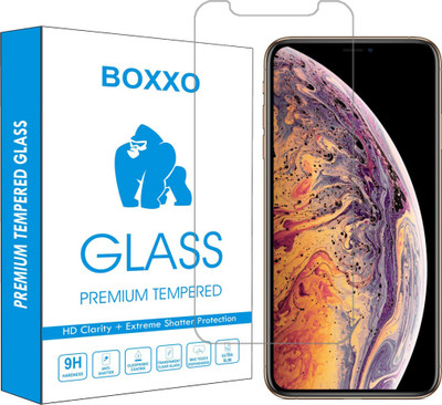 Boxxo Edge To Edge Tempered Glass for Apple iPhone XS Max(Pack of 1)