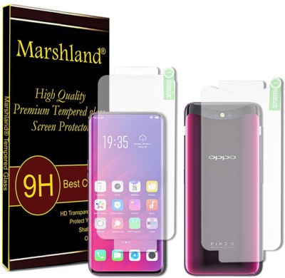 MARSHLAND Front and Back Screen Guard for Oppo Find X(Pack of 2)