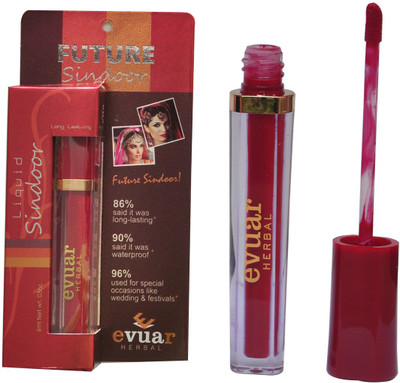 Evuar Herbal Sparkle Liquid Sindoor Liquid(Red)