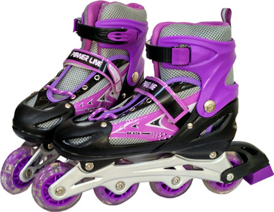 

PROKICK Adjustable In-Line Skates - Large (Suitable for Size 5.5UK to 10 UK), Purple In-line Skates - Size 38-43 Euro(Purple)