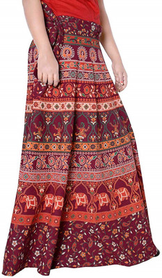 freya studio Floral Print Women Wrap Around Multicolor Skirt Flipkart