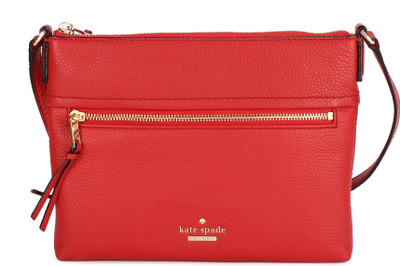 Kate Spade Women Casual Red Genuine Leather Sling Bag