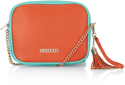 caprese orange sling bag