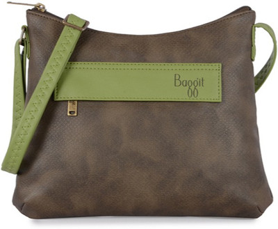 

Baggit Women Casual Brown PU Sling Bag