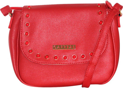 

Caprese Women Casual Red PU Sling Bag