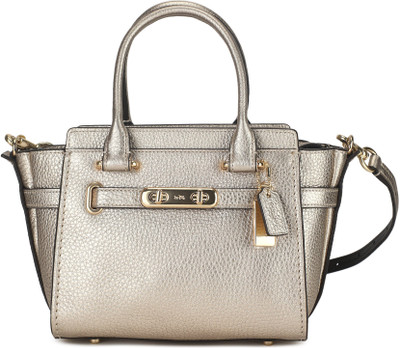 

Coach Women Casual Gold Genuine Leather Sling Bag