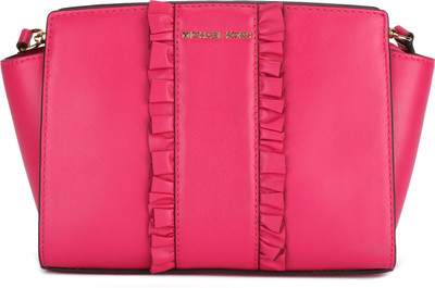 

Michael Kors Women Casual Pink Genuine Leather Sling Bag