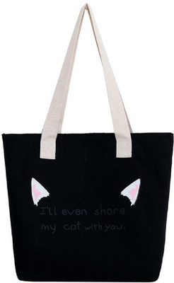 

Mei&Ge Girls Evening/Party, Casual, Formal Black Canvas Shoulder Bag