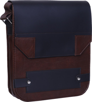 

Sn Louis Men Casual Brown Leatherette, Genuine Leather Sling Bag