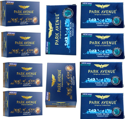 

Park Avenue LUXURY FRAGRANT SOAP 125 GM+COOL BLUE FRAGRANT SOAP 125 GM(125 g, Pack of 10)