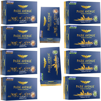 

Park Avenue GOOD MORNING FRAGRANT SOAP 125 GM.+LUXURY FRAGRANT SOAP 125 GM(125 g, Pack of 10)