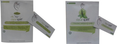 

Ayur Spirit Combo Of Green Gram And Thulasi Bathing Soap(200 g, Pack of 2)