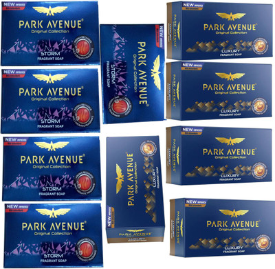 

Park Avenue LUXURY FRAGRANT SOAP 125 GM.+STORM FRAGRANT SOAP 125 GM(125 g, Pack of 10)