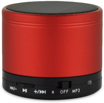 Voltegic Bluetooth Speakers S10 Wireless MiNi Portable Speaker For PC MP3/4 Micro SD/TF 5 W Bluetooth Speaker(Red, Mono Channel)