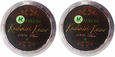 

kaykon Pure Kashmiri Kesar Premium Quality Saffron 2-4 cm Long Thread - (2 GM)(2 x 1 g)