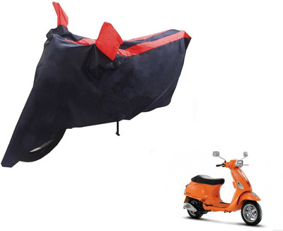 NIKS Two Wheeler Cover for Universal For Bike(Vespa SXL, Black, Red)