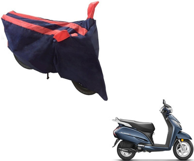 NIKS Two Wheeler Cover for Honda(Activa 3G, Black, Orange)
