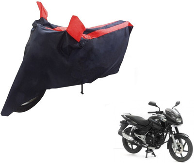 NIKS Two Wheeler Cover for Bajaj(Pulsar, Black, Red)