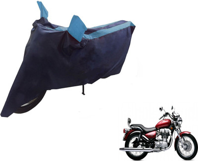 NIKS Two Wheeler Cover for Royal Enfield(Twin spark, Black, Blue)