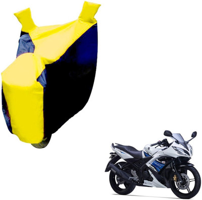 NIKS Two Wheeler Cover for Yamaha(YZF R15 S, Black, Yellow)