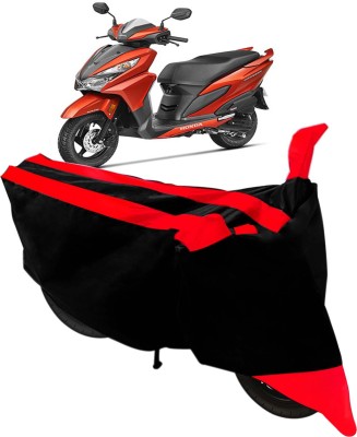 Flipkart SmartBuy Two Wheeler Cover for Honda(Grazia, Black, Red)