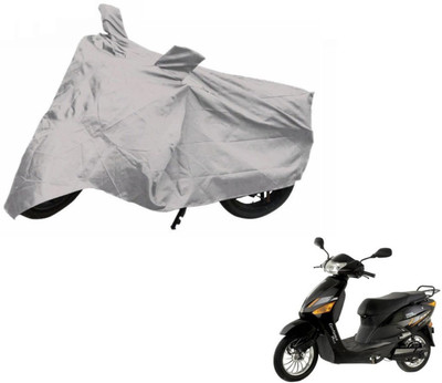 NIKS Two Wheeler Cover for Hero(Electric Zippy, Silver)