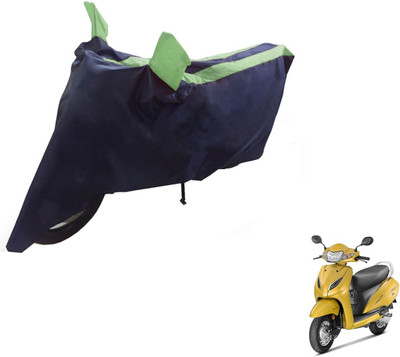 NIKS Two Wheeler Cover for Honda(Activa 5G, Black, Green)