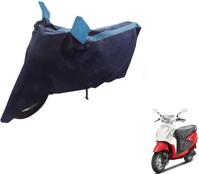 NIKS Two Wheeler Cover for Hero(Pleasure, Black, Blue)