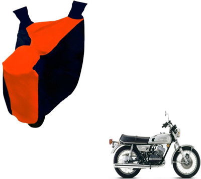 NIKS Two Wheeler Cover for Yamaha(RD 350, Black, Orange)
