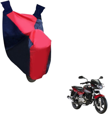 NIKS Two Wheeler Cover for Bajaj(Pulsar 180 DTS-i, Black, Red)