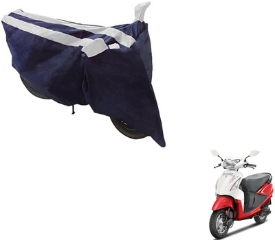 NIKS Two Wheeler Cover for Hero(Pleasure, Black, Silver)