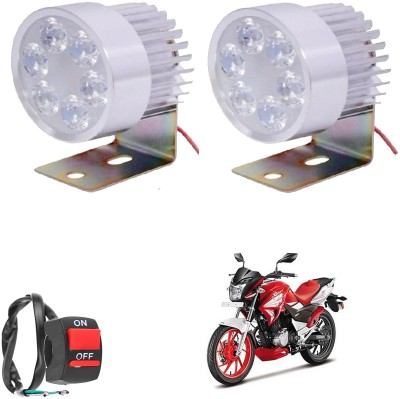 Primecare 6Led2pcSmallRoundoneBtn183 Fog Lamp Motorbike LED for Hero (9 V, 9 W)(Splendor, Pack of 3)