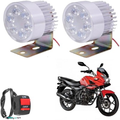 Primecare 6Led2pcSmallRoundoneBtn153 Fog Lamp Motorbike LED for Bajaj (9 V, 9 W)(Pulsar AS 200, Pack of 3)