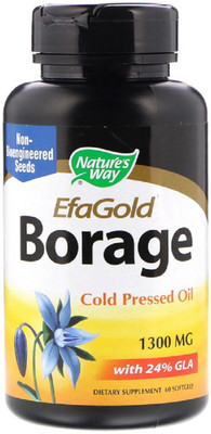 

Nature's Way Nature's Way, EfaGold, Borage, 1,300 mg, 60 Softgels(60 No)