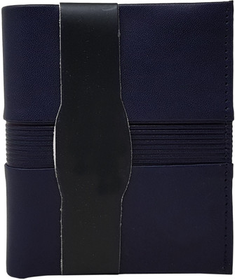 

Wildmount Men Blue Genuine Leather Wallet(3 Card Slots)
