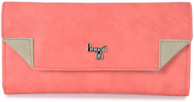 

Baggit Women Casual Pink Artificial Leather Wallet(6 Card Slots), Coral