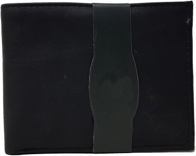 

Wildmount Men Black Genuine Leather Wallet(3 Card Slots)