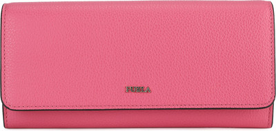 

Furla Women Casual Pink Genuine Leather Wallet(10 Card Slots), Ortensia